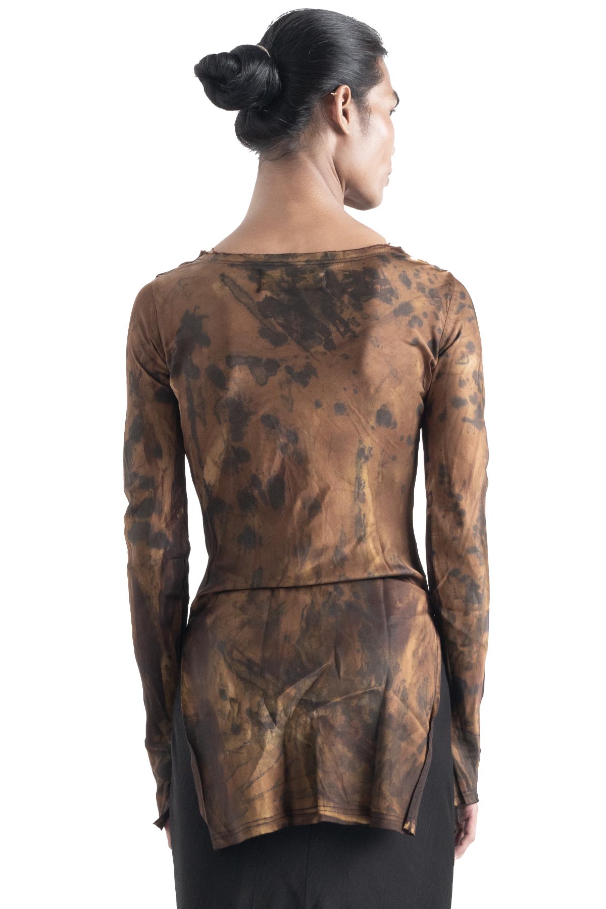 Albatross Top Noda Coklat