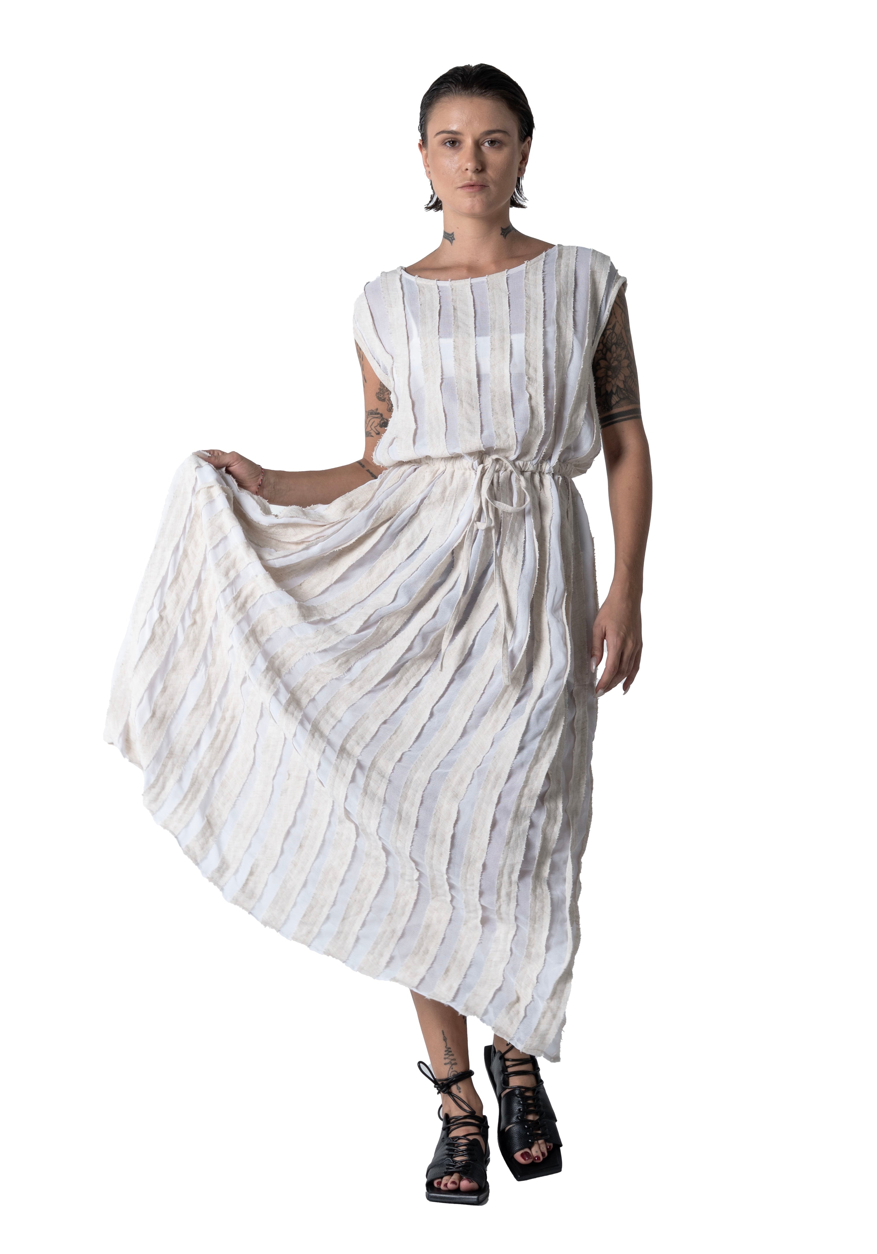 Atthis Dress Striped