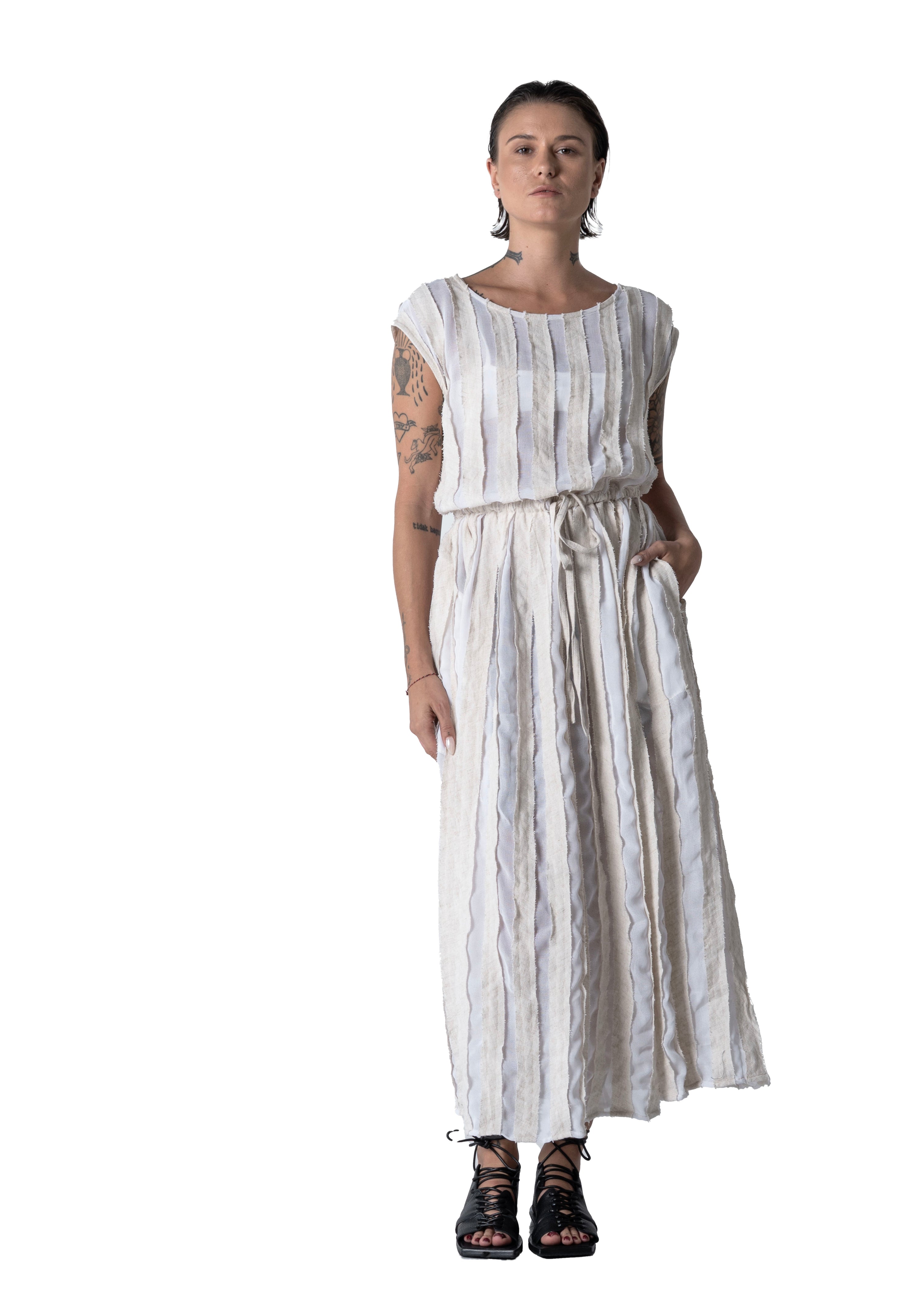 Atthis Dress Striped