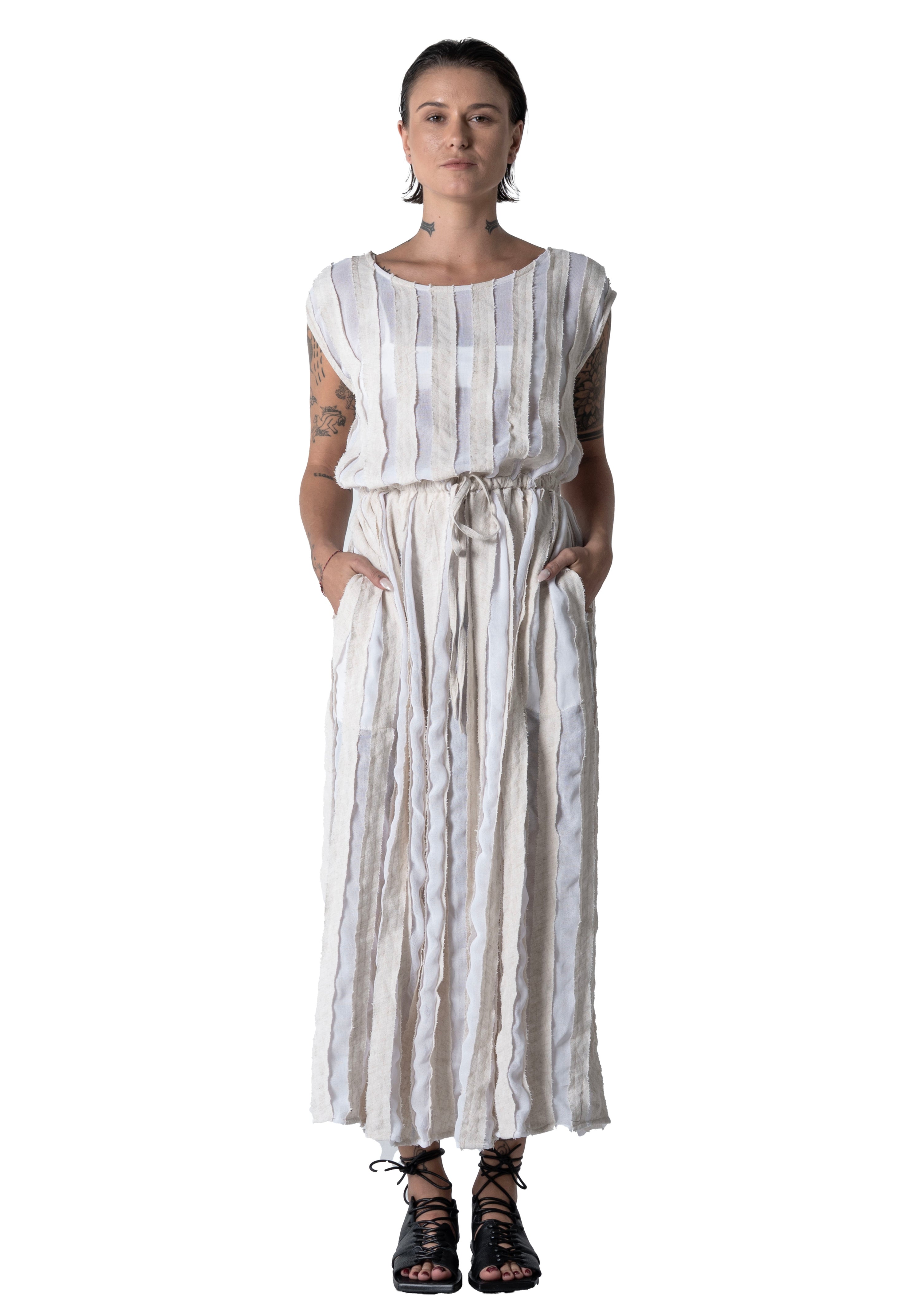 Atthis Dress Striped