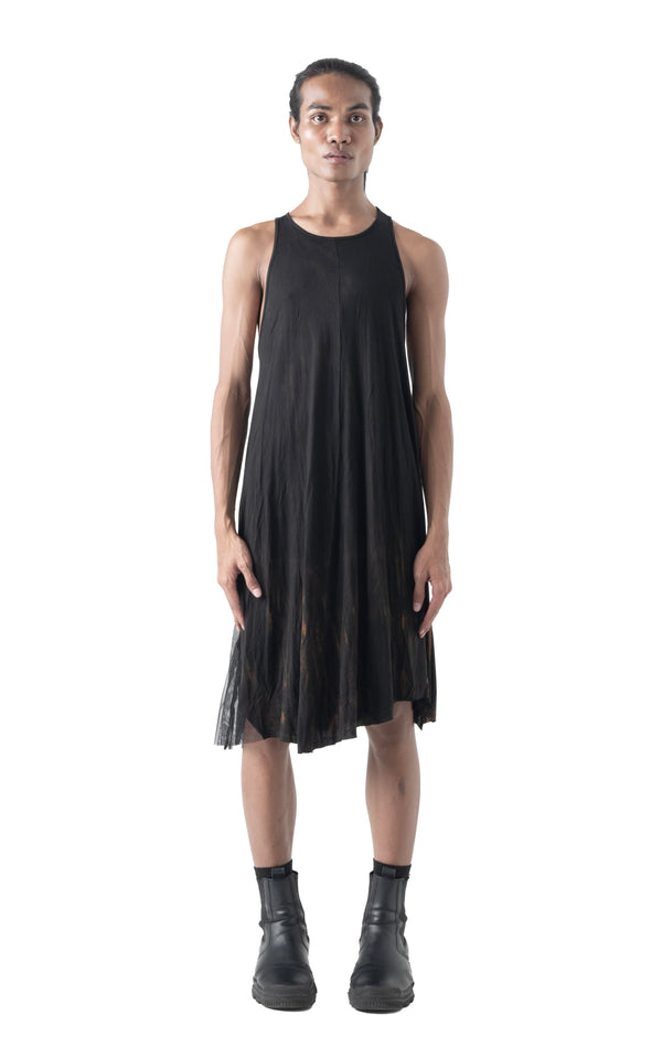 Clavicle Tank Dress Tie Dye