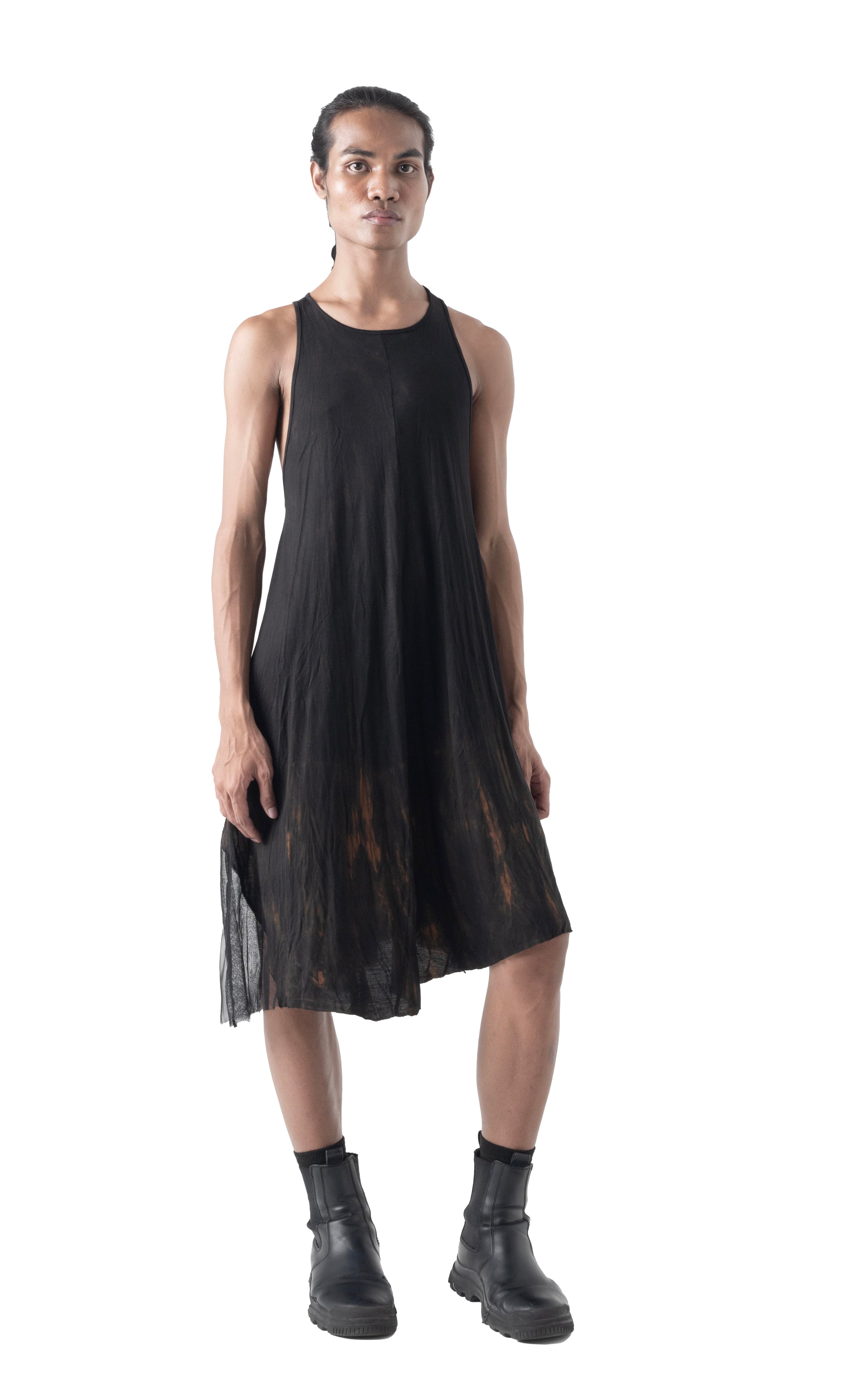 Clavicle Tank Dress Tie Dye