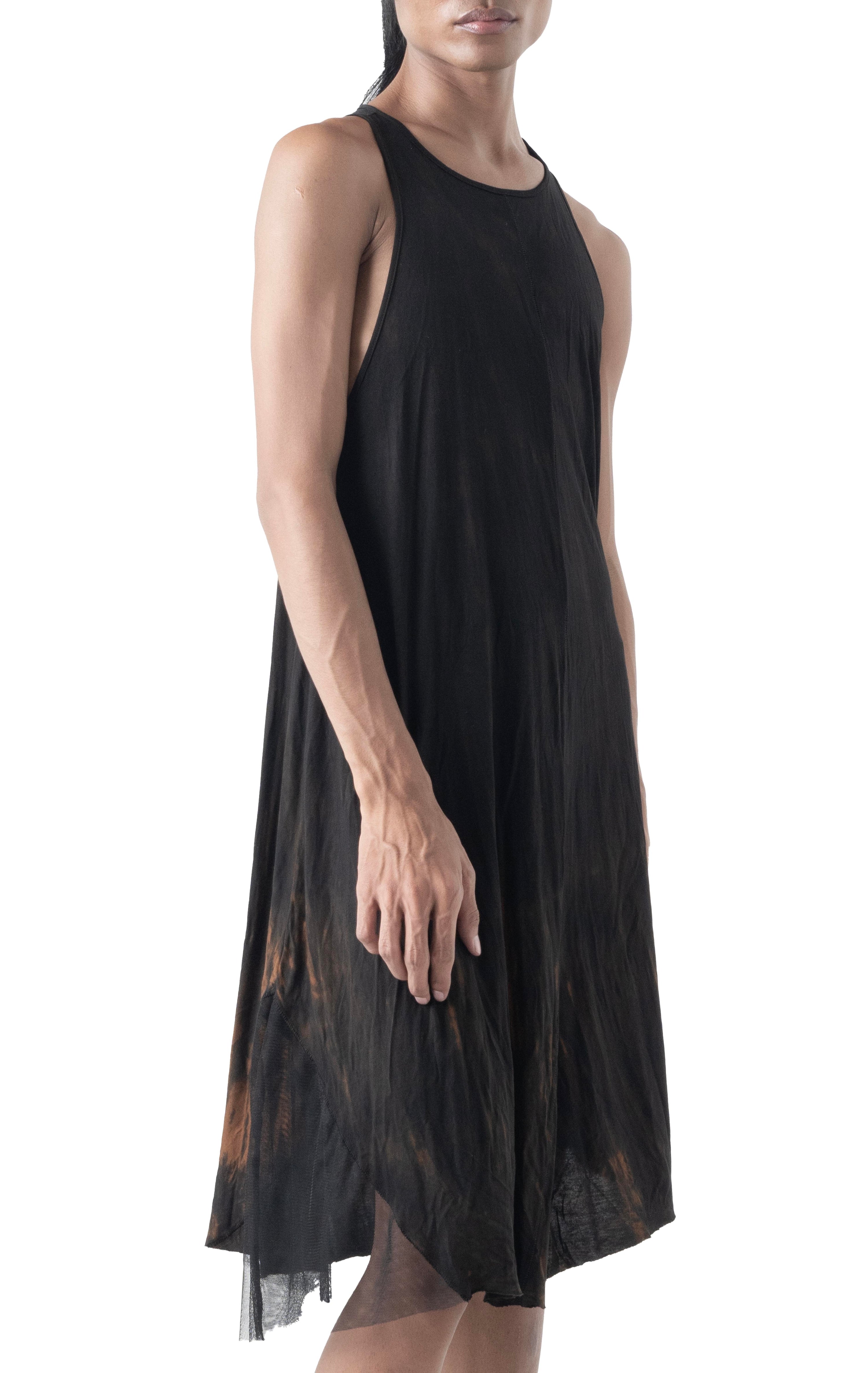 Clavicle Tank Dress Tie Dye