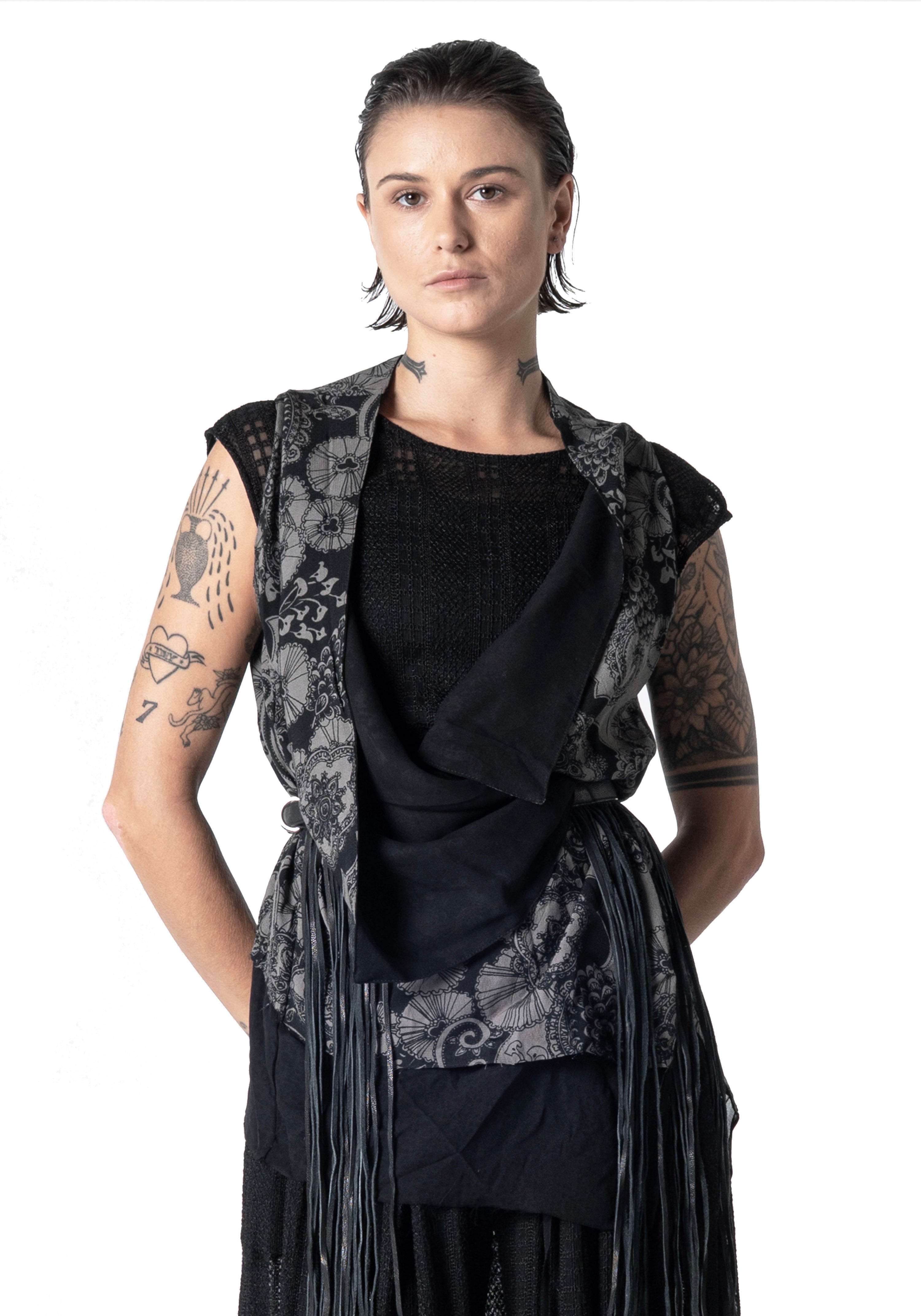Hold Me Vest Batik Print