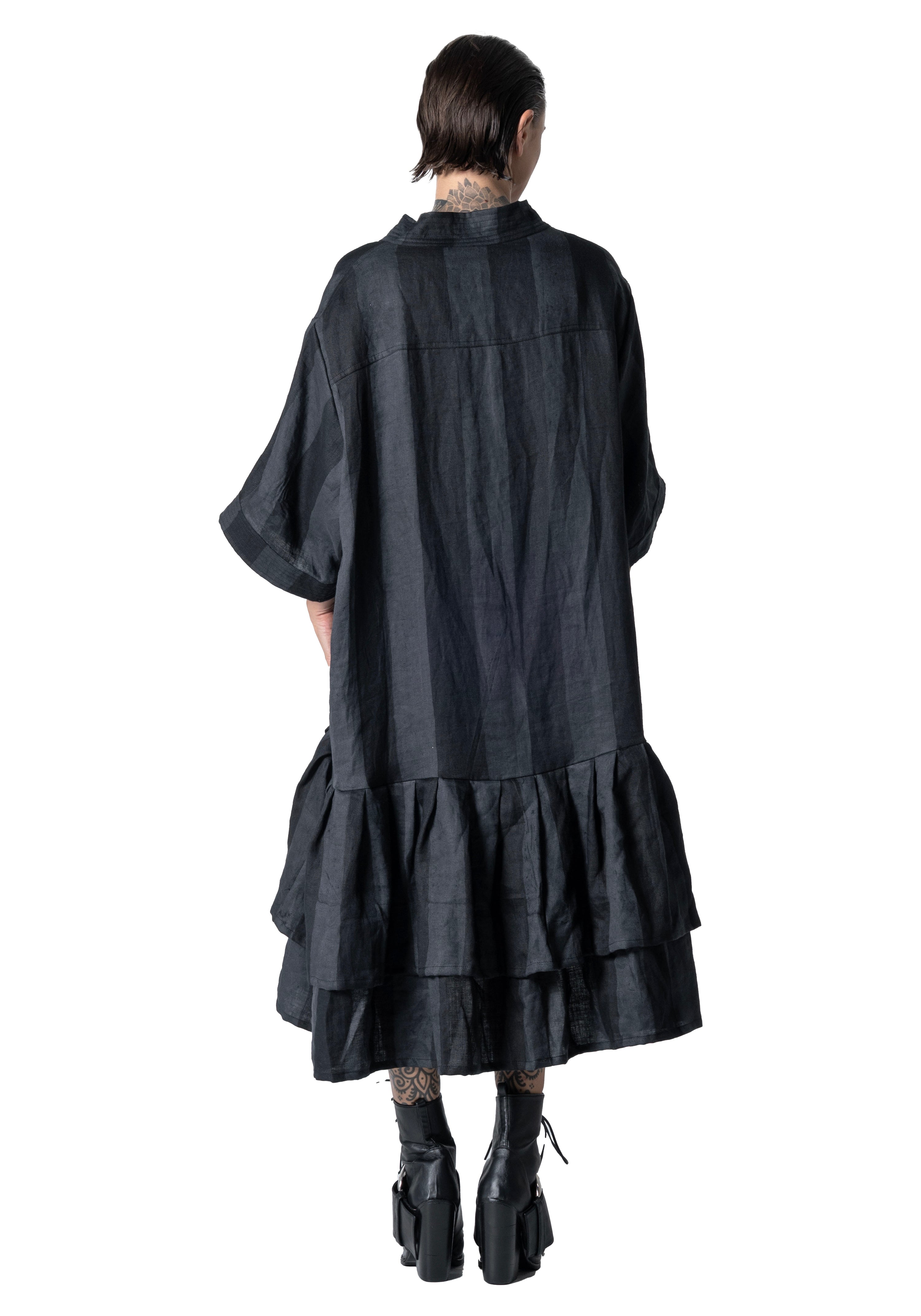 Lalune Dress Linen Batik