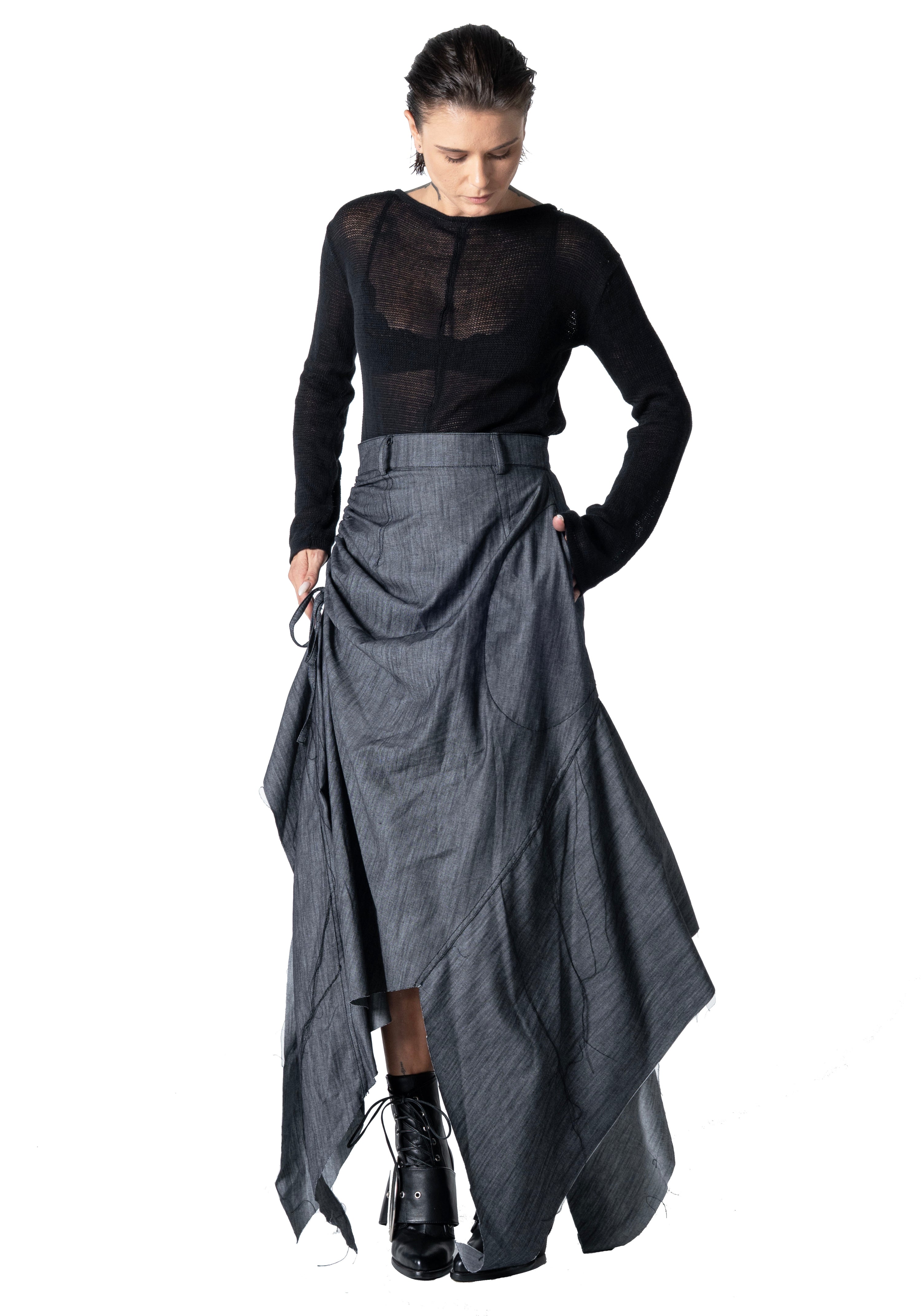 Sarnai skirt light denim