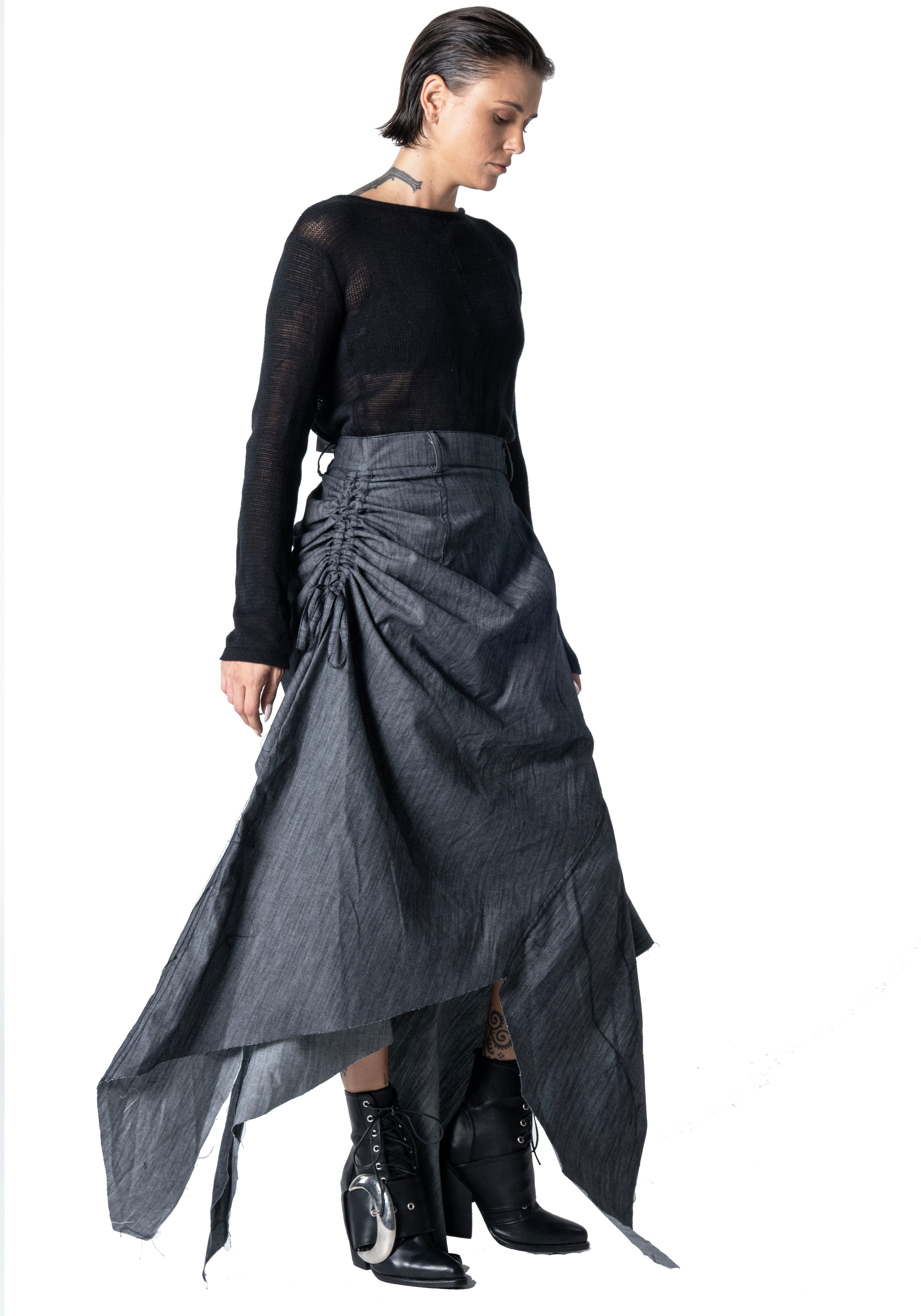 Sarnai skirt light denim