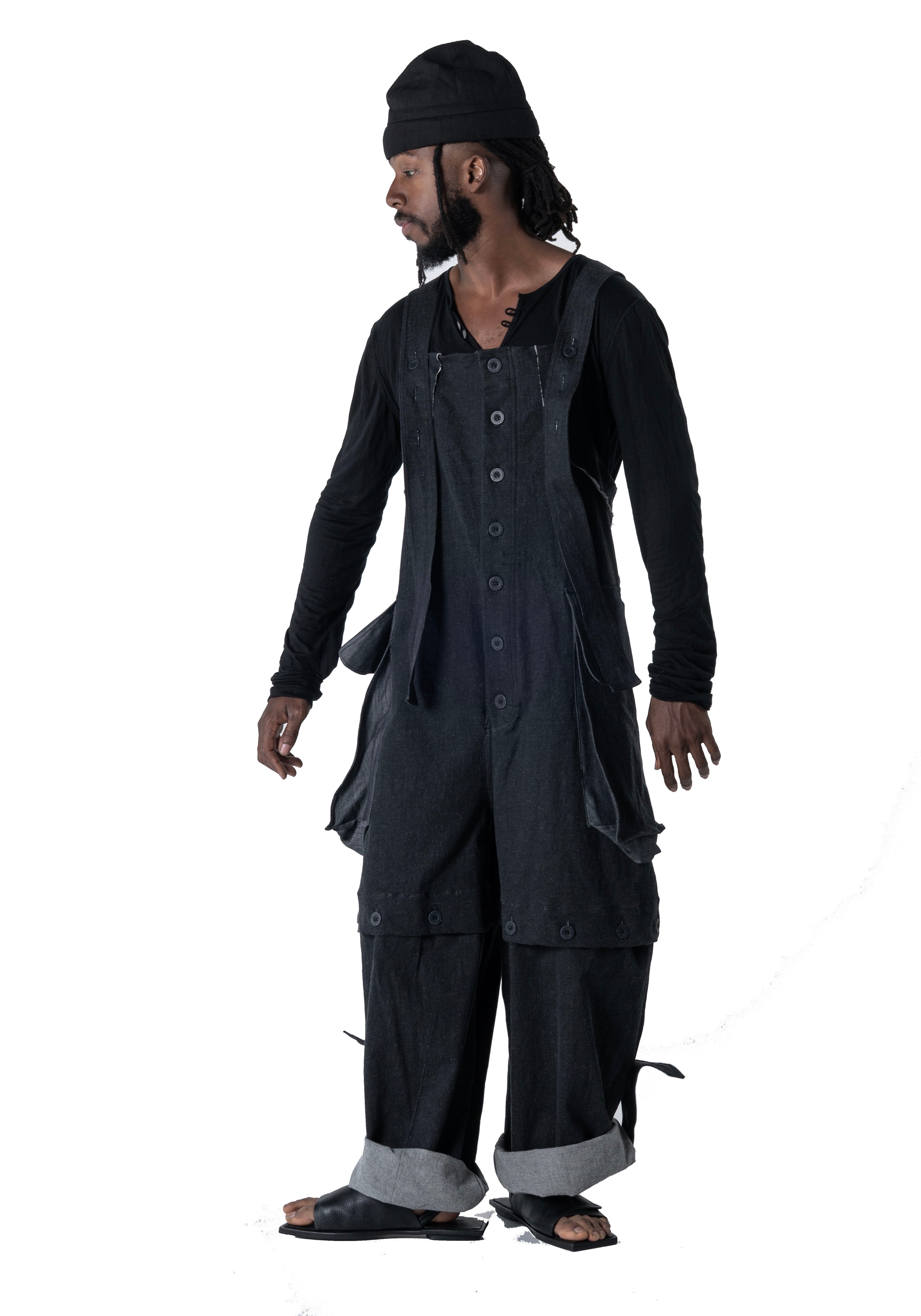 Uglatz Denim Jumpsuit