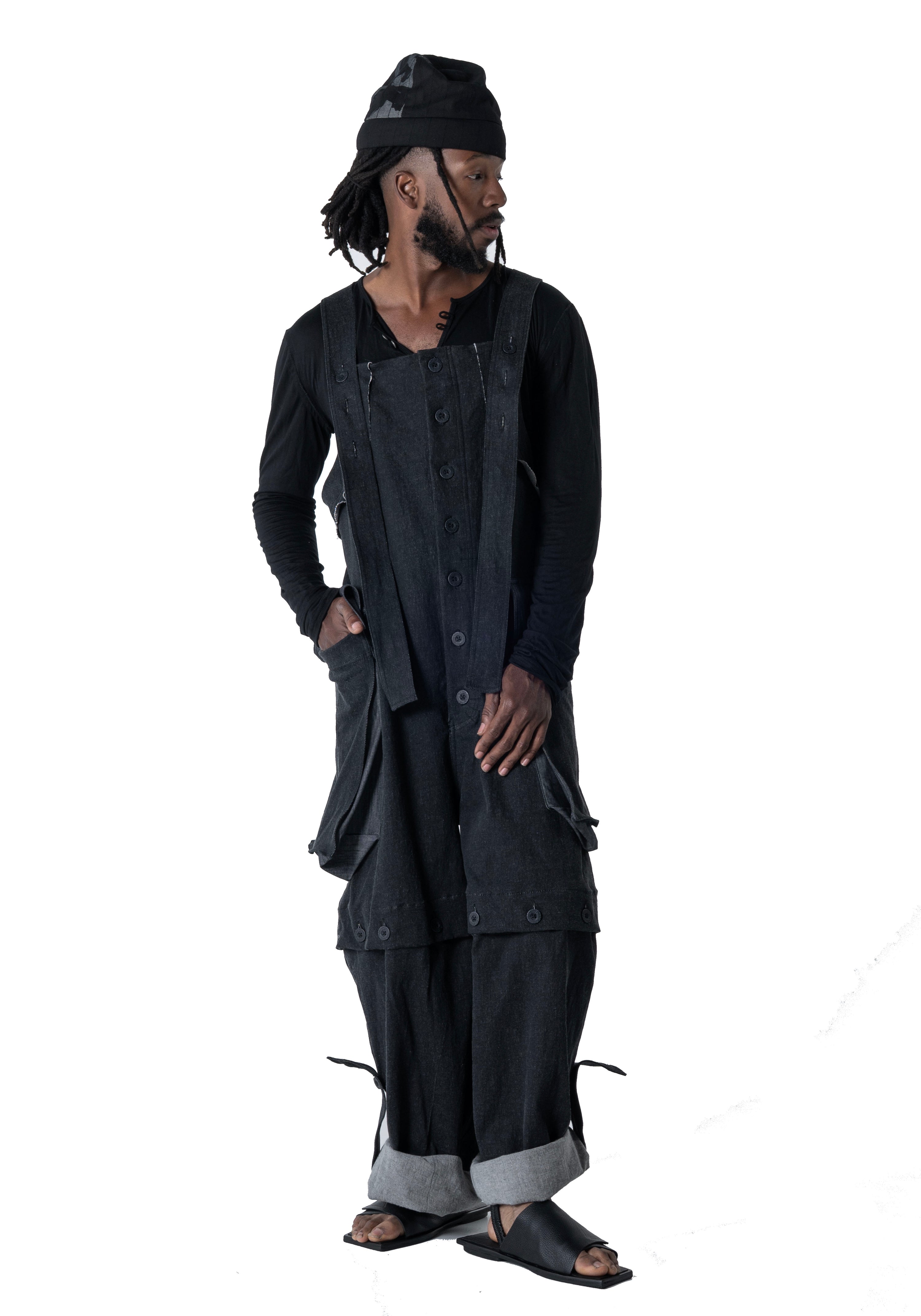 Uglatz Denim Jumpsuit