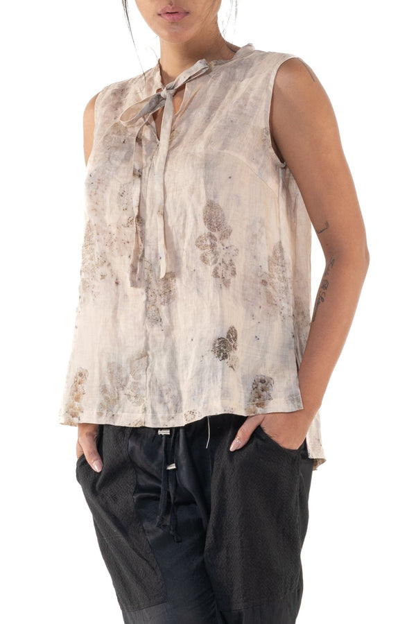 Faber Top Eco Print Beige