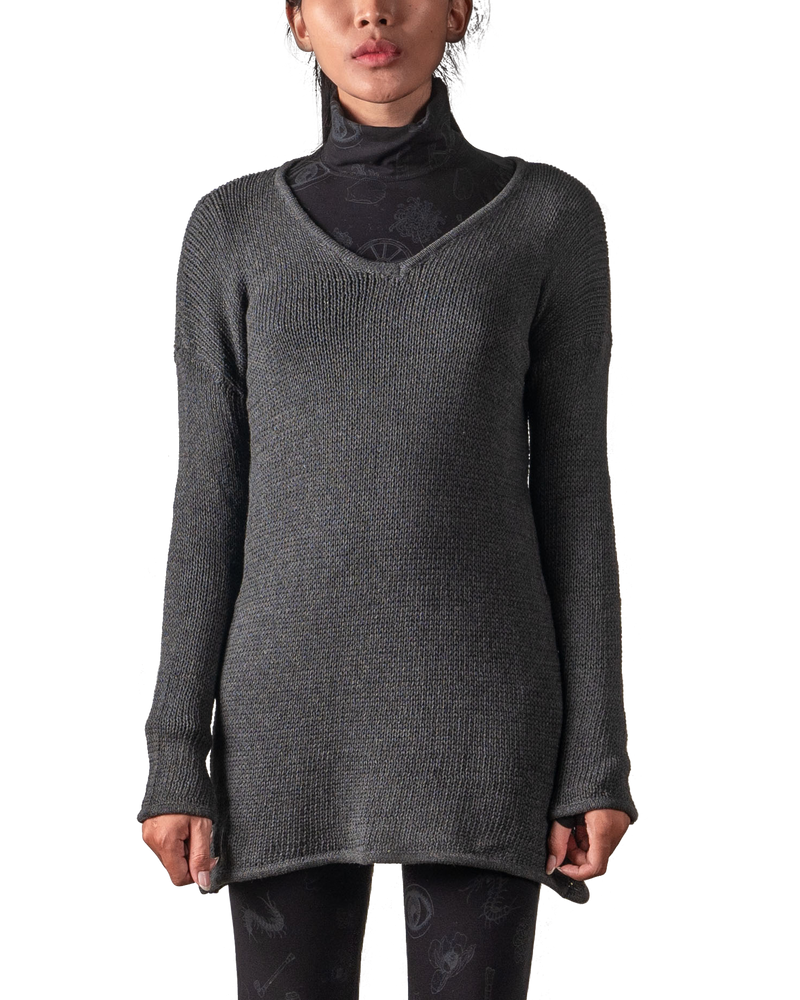 Long Liz Sweater Grey